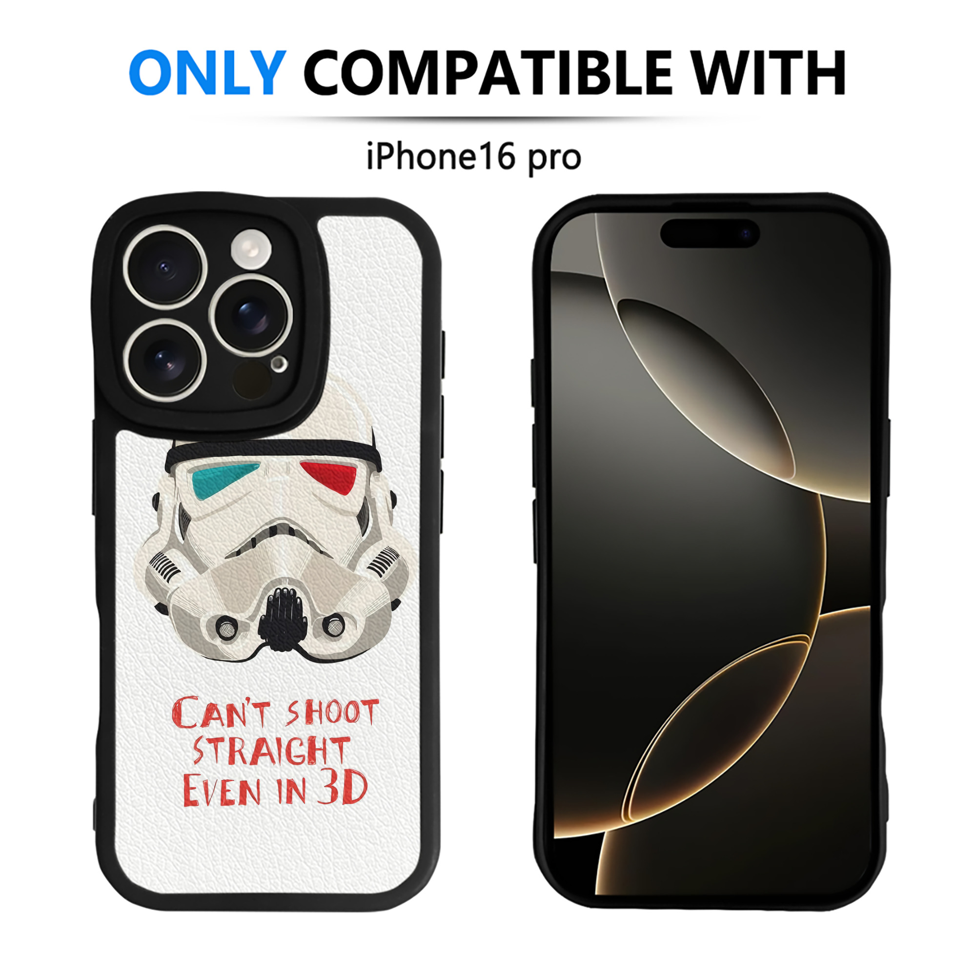 （画像用） スター・ウォーズ Star Wars 【iPhone 16シリーズ対応】シリコンスマホケース（レザー調） 材質：シリコン
